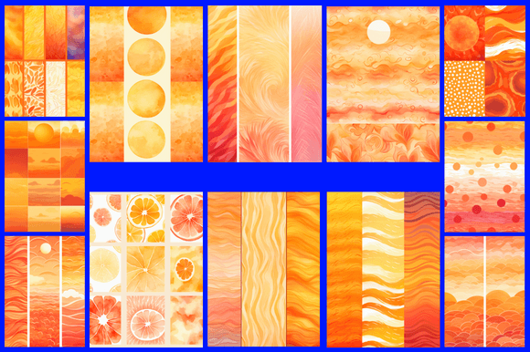 Download Sunset Orange Patterns - Pattern Collection
