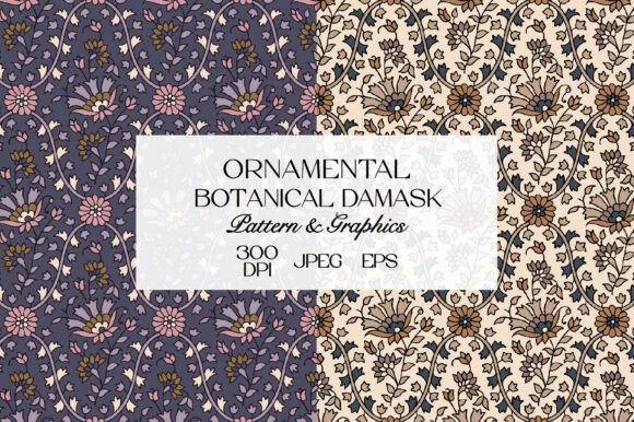 Download Vintage Damask Floral Pattern - Pattern Collection