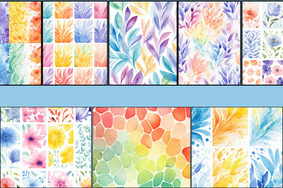 Download Watercolor Patterns - Pattern Collection