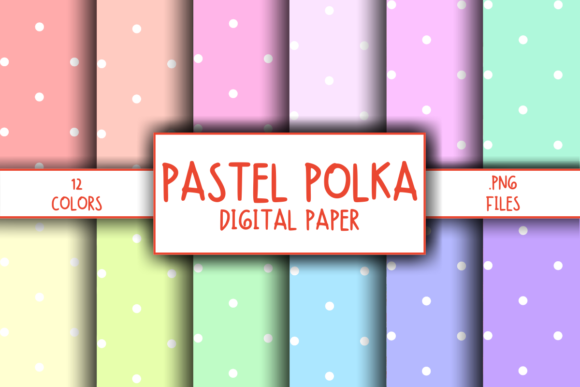 Download Pastel Polka Pattern Digital Paper - Pattern Collection
