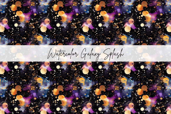 Download Watercolour Galaxy Seamless Pattern Tile - Pattern Collection