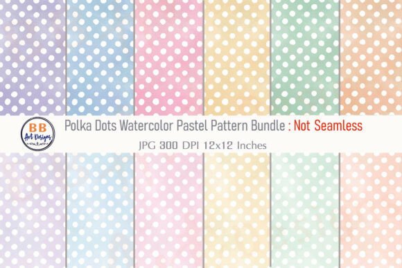 Download Watercolor Polka Dot Pattern Paper JPG - Pattern Collection