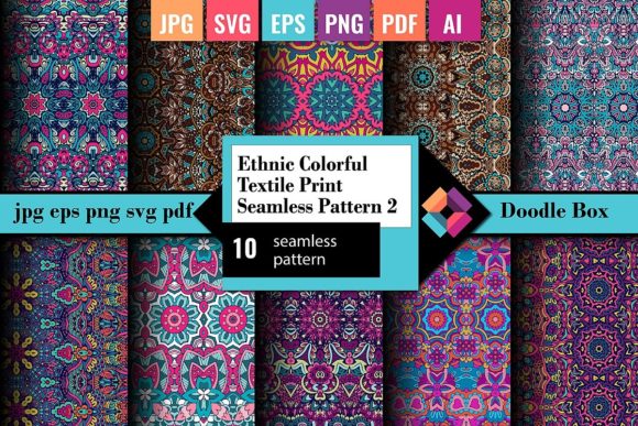 Download Ethnic Textile Print Seamless Pattern 2 - Pattern Collection