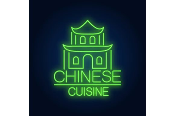 Download Chinese Cuisine Neon Sign. Traditional C - Premium Resources