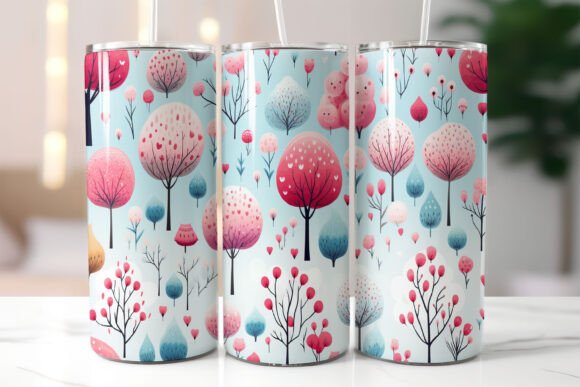 Download Playful Pattern of Whimsical Trees - Pattern Collection