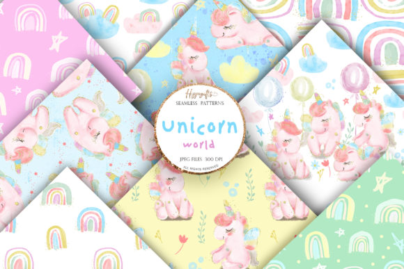 Download Unicorn Rainbow Patterns - Pattern Collection