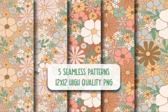 Download Boho Floral Seamless Repeating Patterns - Pattern Collection