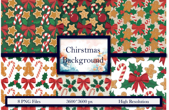 Download Seamless Cute Christmas Icons Pattern - Pattern Collection