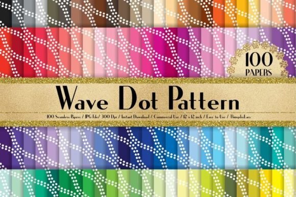Download Seamless Wave Dot Pattern Papers - Pattern Collection