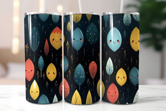 Download A Playful Pattern of Colorful Leaves - Pattern Collection