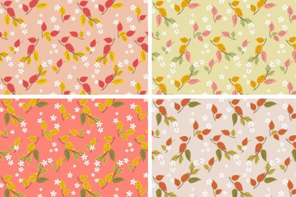 Download Autumn Leaves Seamless Pattern - Pattern Collection