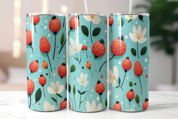 Download Playful Pattern of Red Berries - Pattern Collection