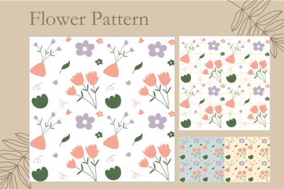 Download Cute Flower Spring Minimal Pattern - Pattern Collection