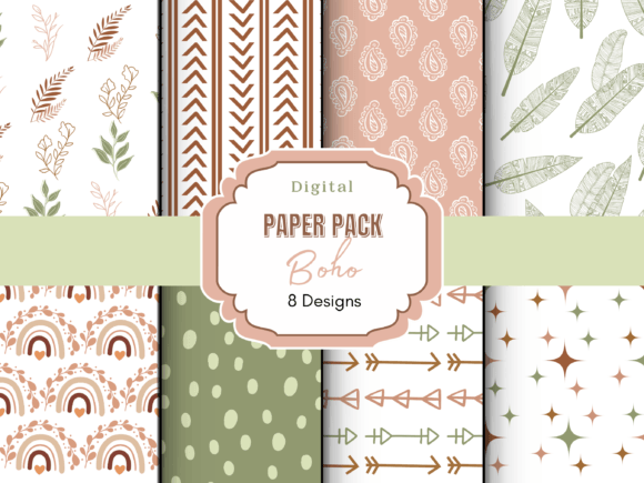 Download Boho Pattern Digital Paper - Pattern Collection