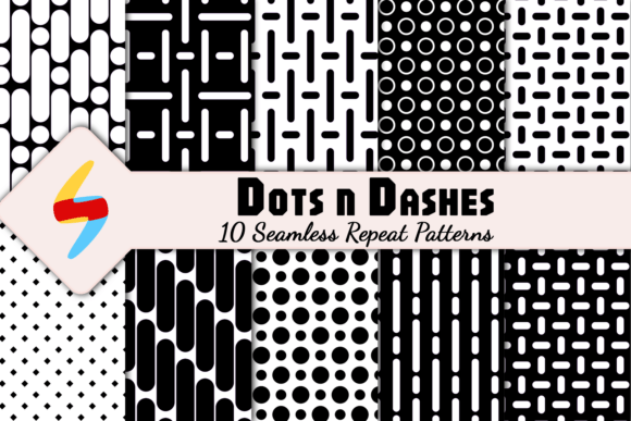 Download Modern Dots &amp; Dashes Patterns - Pattern Collection