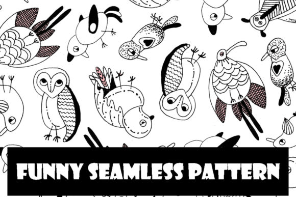 Download Funny Seamless Kids Bird Pattern - Pattern Collection