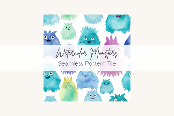 Download Rainbow Monster Seamless Pattern Tile - Pattern Collection