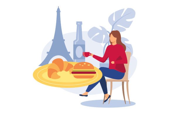Download French Cuisine Illustration Exclusive - Premium Resources
