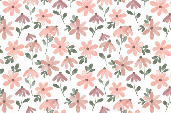 Download Watercolor Floral Seamless Pattern Tile - Pattern Collection
