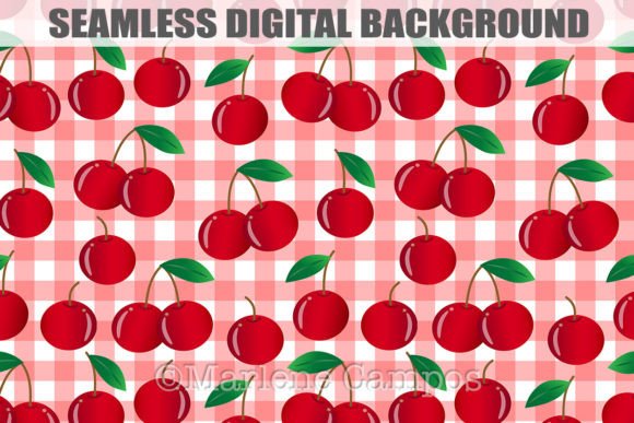 Download Cherries Seamless Background Pattern 01 - Pattern Collection
