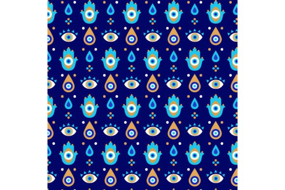 Download Flat Hamsa Pattern - Pattern Collection