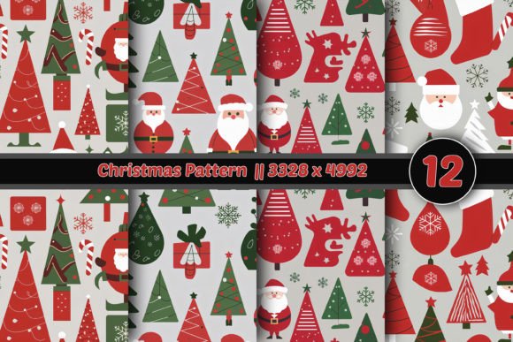 Download Christmas Pattern 12 Page - Pattern Collection