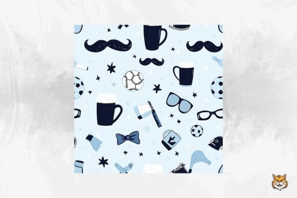 Download Father's Day Seamless Pattern - Pattern Collection