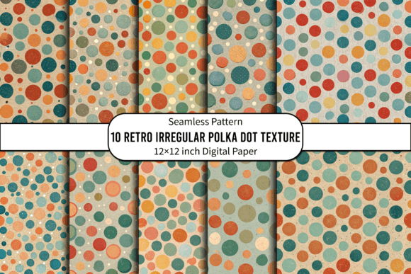 Download Retro Irregular Polka Dot Texture - Texture Collection