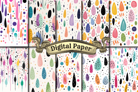 Download Abstract Boho Pattern Digital Papers - Pattern Collection