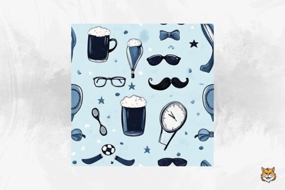 Download Father's Day Seamless Pattern - Pattern Collection