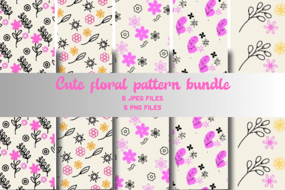Download Cute Floral Pattern Bundle 01 - Pattern Collection