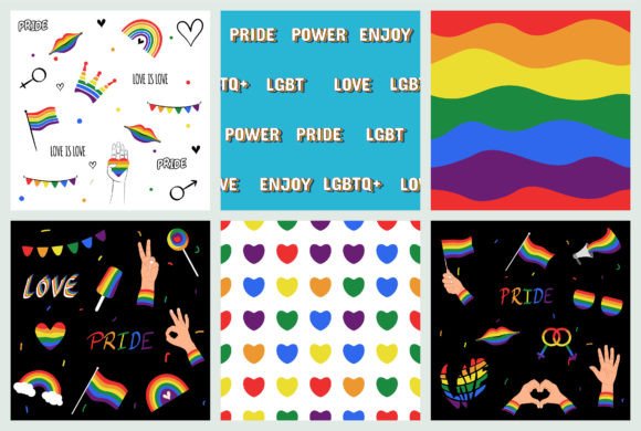 Download Lgbt Pride Month Seamless Pattern Design - Pattern Collection