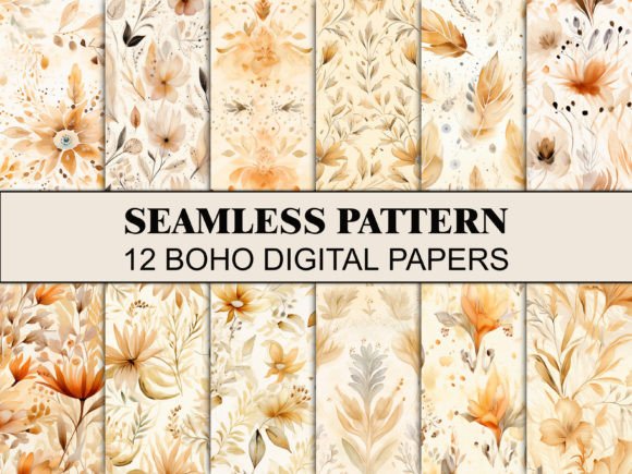Download Seamless Boho Pattern Scrapbook Paper - Pattern Collection