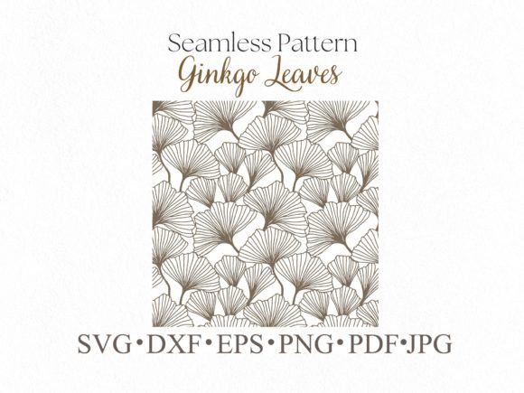 Download Ginkgo Leaves Seamless Pattern for Cut - Pattern Collection