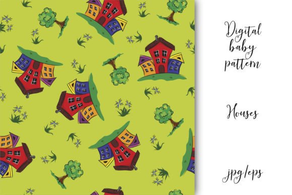 Download Seamless Patterns, Houses, Vector Graphi - Pattern Collection