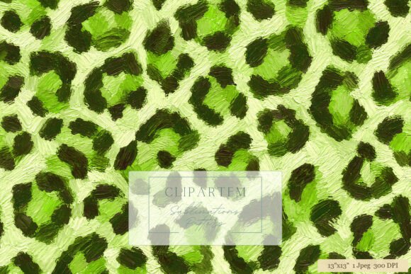 Download Green Leopard Print Oil Paint Pattern - Pattern Collection
