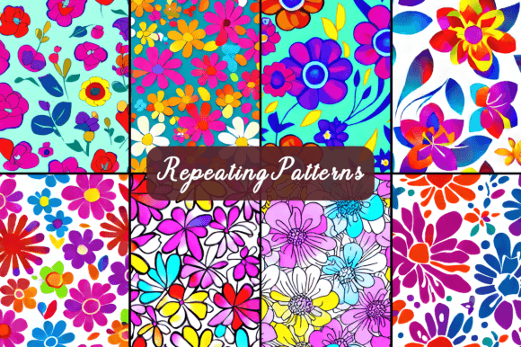 Download Flowers Art Seamless Repeating Patterns - Pattern Collection