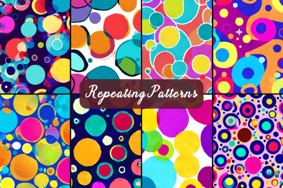 Download Boho Circles Seamless Repeating Patterns - Pattern Collection