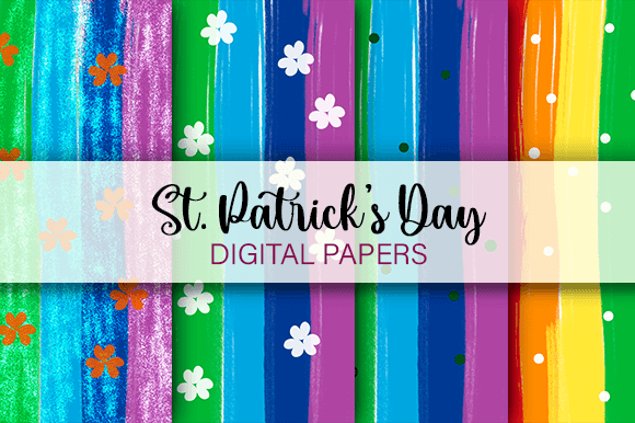 Download St Patricks Day Rainbow Patterns - Pattern Collection
