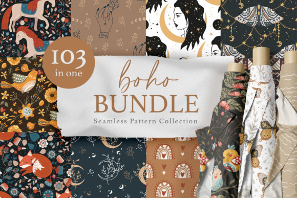 Download Seamless Boho Pattern Bundle - Pattern Collection