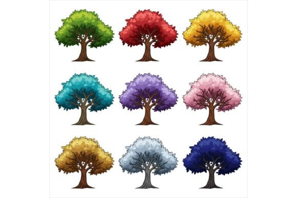 Download Free Collection of Tree Illustration Set - Free collection Collection