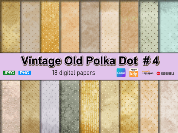 Download Vintage Old Polka Pattern Background - Pattern Collection