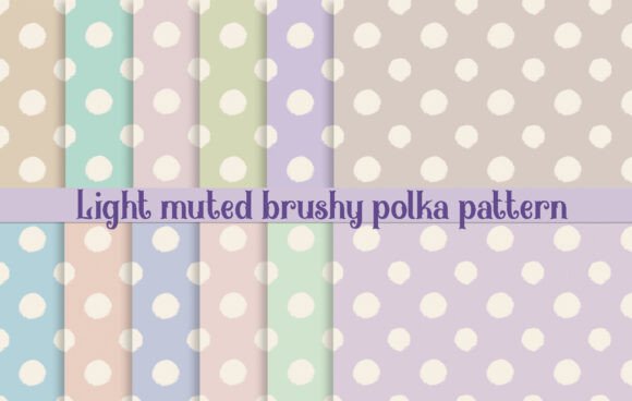 Download Light Muted Brushy Polka Pattern - Pattern Collection