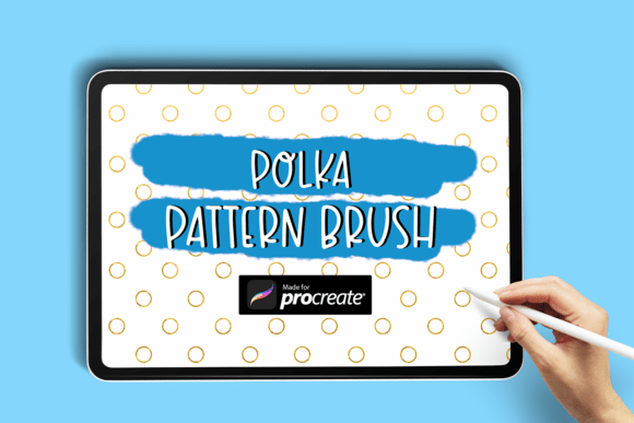 Download Polka Pattern Brush | Procreate Brush - Pattern Collection