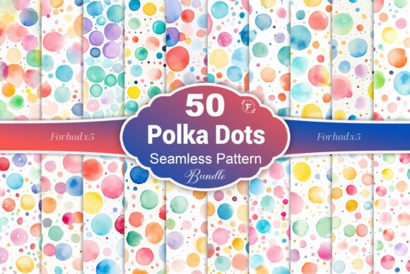 Download Watercolor Polka Dots Pattern - Pattern Collection