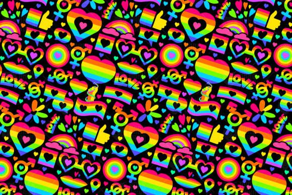 Download Neon Pride Pattern - Pattern Collection