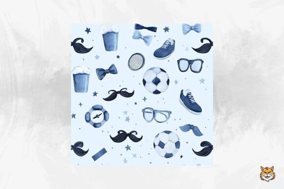 Download Father's Day Seamless Pattern - Pattern Collection