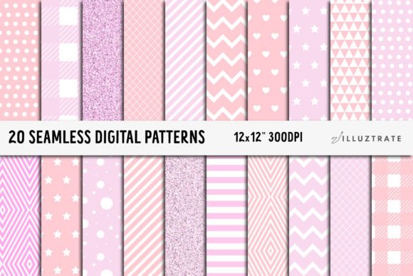 Download Light Pink Digital Paper Pack | Patterns - Pattern Collection