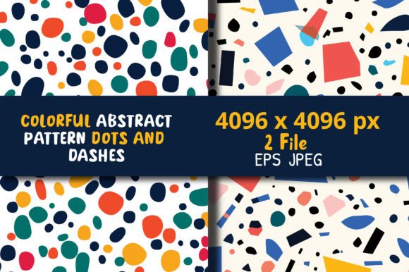 Download Colorful Dots and Dashes Pattern - Pattern Collection