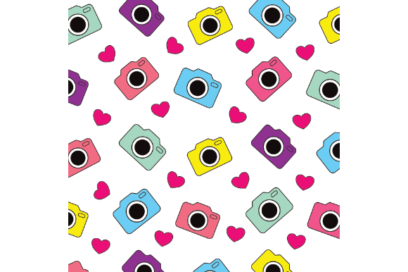 Download Cute Pattern, Cute Background, Camera - Pattern Collection